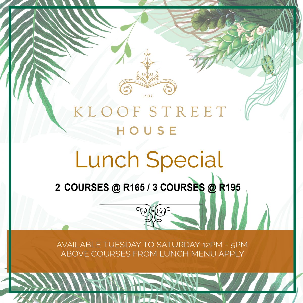 Lunch Special Kloof Street House